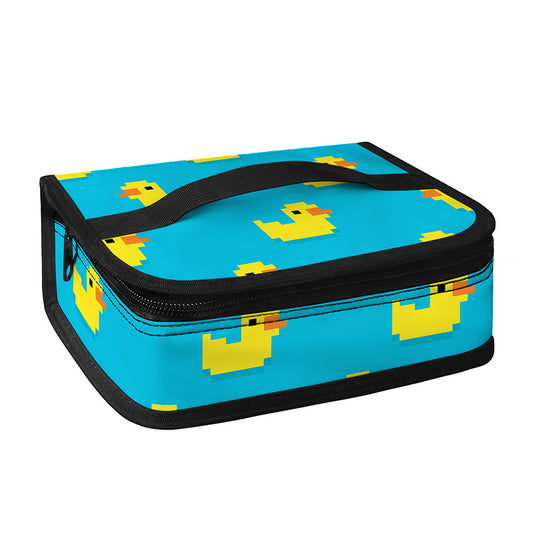 8-Bit Rubber Duck Pattern Print Small Lunch Bag
