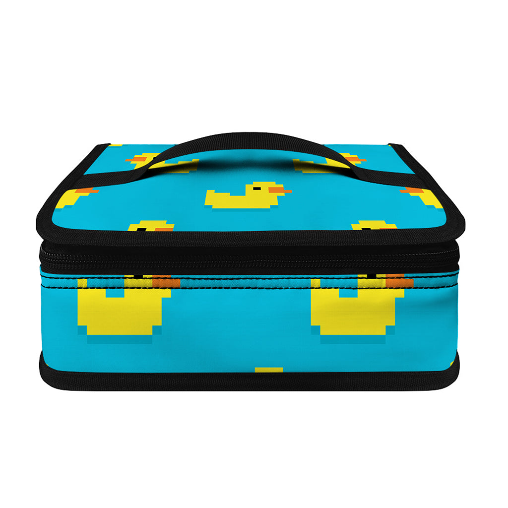 8-Bit Rubber Duck Pattern Print Small Lunch Bag
