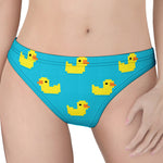 8-Bit Rubber Duck Pattern Print Women's Thong