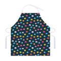 8-Bit Video Game Monsters Pattern Print Adjustable Apron