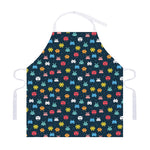 8-Bit Video Game Monsters Pattern Print Adjustable Apron