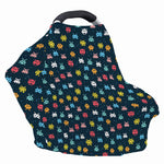 8-Bit Video Game Monsters Pattern Print Baby Seat Cover
