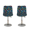 8-Bit Video Game Monsters Pattern Print Bar Stool Covers