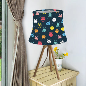 8-Bit Video Game Monsters Pattern Print Bell Lamp Shade