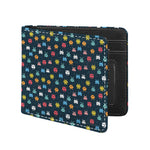 8-Bit Video Game Monsters Pattern Print Bifold Wallet