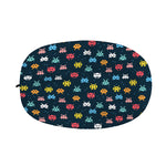 8-Bit Video Game Monsters Pattern Print Car Side Mirror Covers