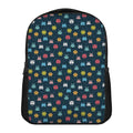 8-Bit Video Game Monsters Pattern Print Casual Backpack