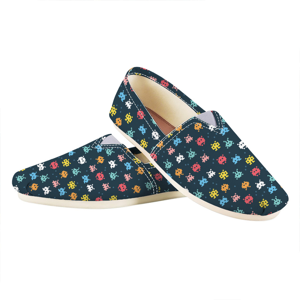 8-Bit Video Game Monsters Pattern Print Casual Shoes