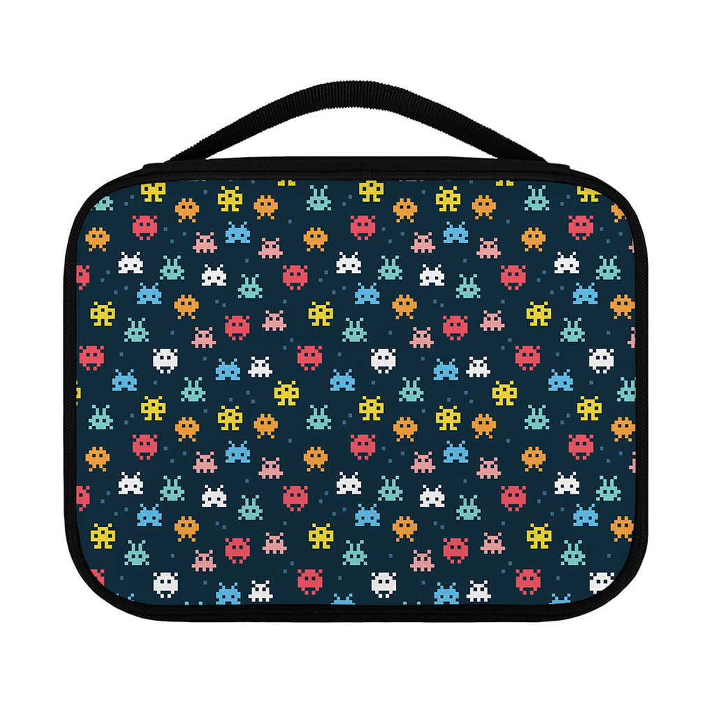 8-Bit Video Game Monsters Pattern Print Classic Bible Case