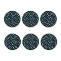 8-Bit Video Game Monsters Pattern Print Coaster Set