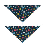 8-Bit Video Game Monsters Pattern Print Dog Bandana