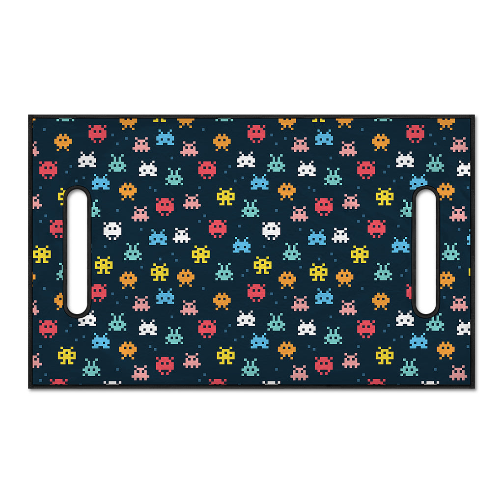 8-Bit Video Game Monsters Pattern Print Golf Cart Seat Cover