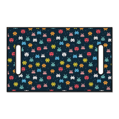 8-Bit Video Game Monsters Pattern Print Golf Cart Seat Cover