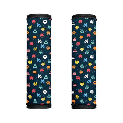 8-Bit Video Game Monsters Pattern Print Handle Covers