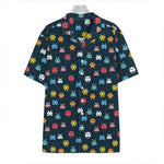 8-Bit Video Game Monsters Pattern Print Hawaiian Shirt