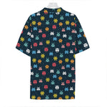 8-Bit Video Game Monsters Pattern Print Hawaiian Shirt