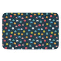 8-Bit Video Game Monsters Pattern Print Indoor Door Mat