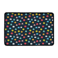 8-Bit Video Game Monsters Pattern Print Kitchen Mat