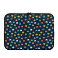 8-Bit Video Game Monsters Pattern Print Laptop Sleeve