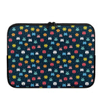 8-Bit Video Game Monsters Pattern Print Laptop Sleeve