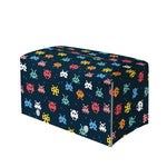 8-Bit Video Game Monsters Pattern Print Leather Tissue Box Cover