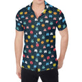 8-Bit Video Game Monsters Pattern Print Men's Shirt