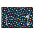8-Bit Video Game Monsters Pattern Print Placemat