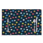 8-Bit Video Game Monsters Pattern Print Placemat