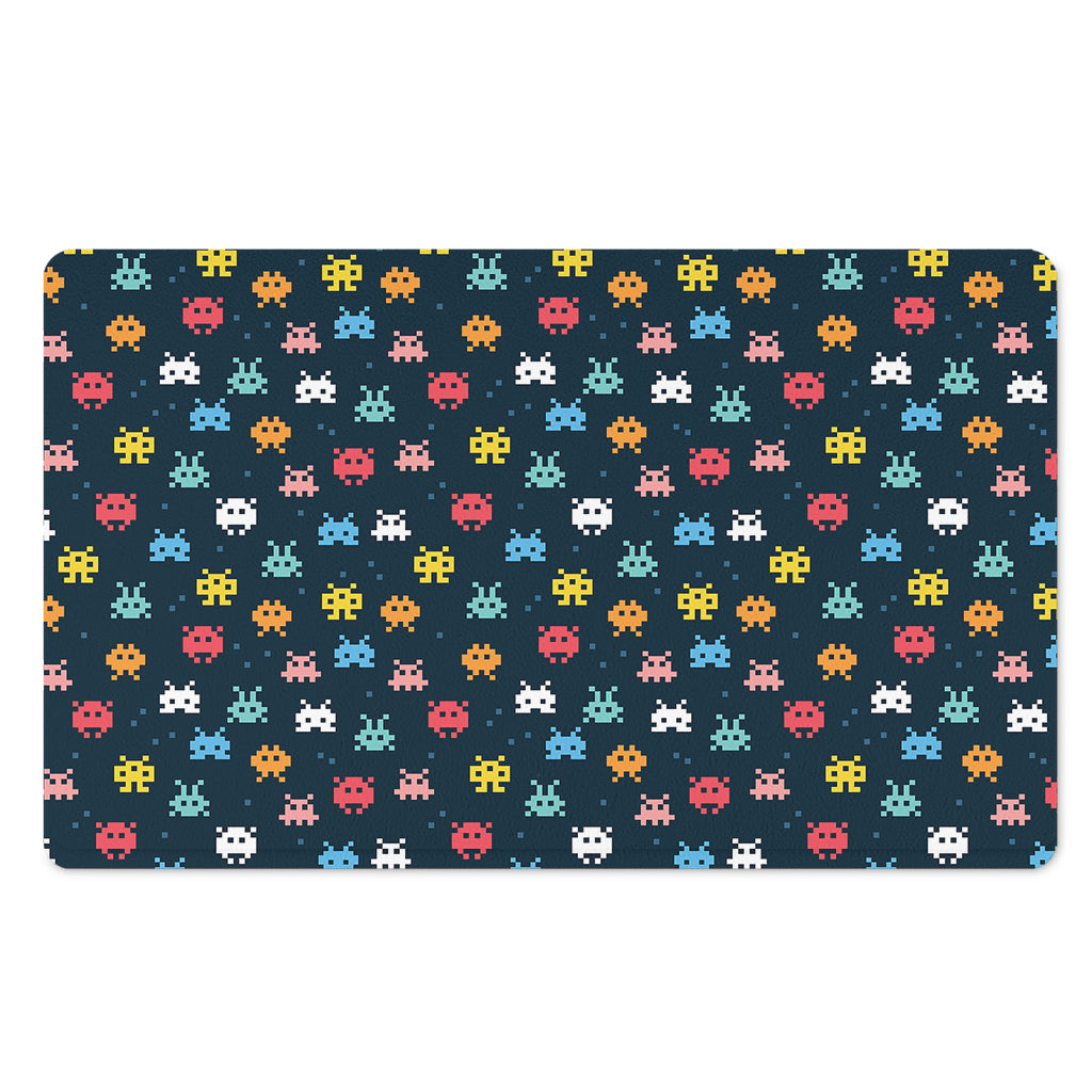 8-Bit Video Game Monsters Pattern Print Polyester Doormat