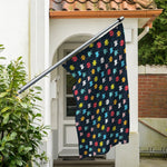 8-Bit Video Game Monsters Pattern Print Polyester Flag