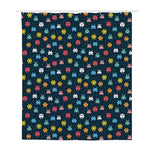 8-Bit Video Game Monsters Pattern Print Polyester Shower Curtain