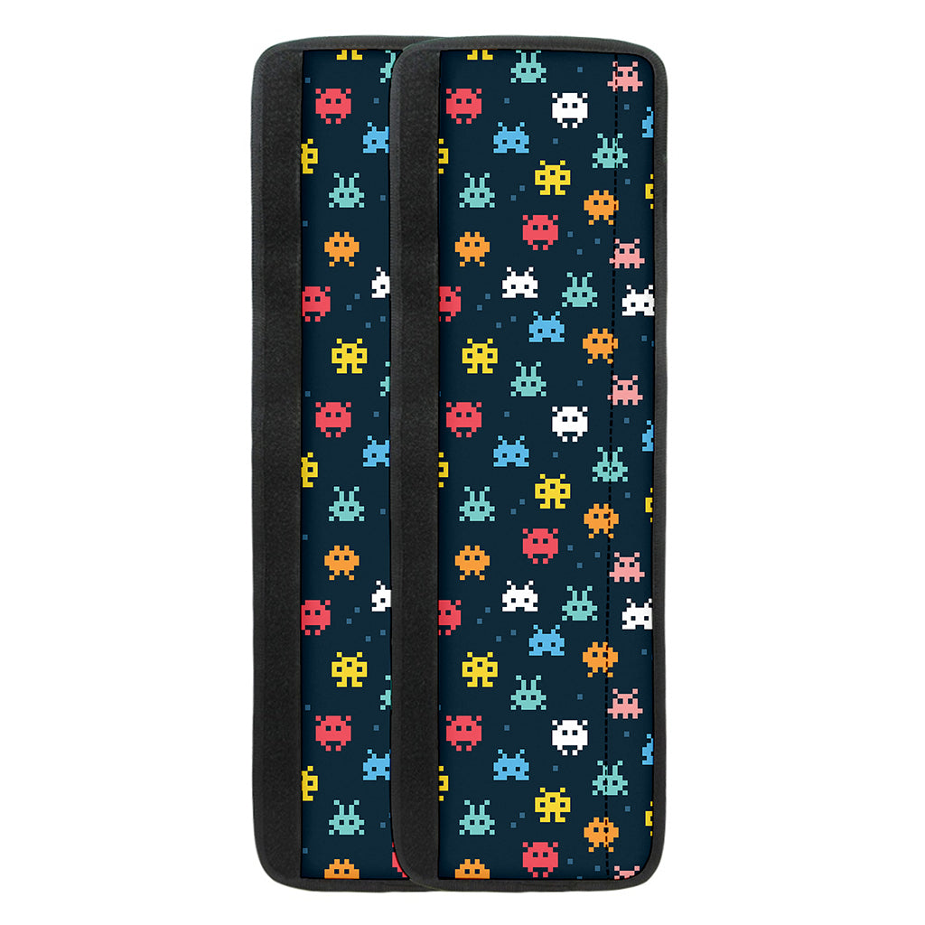 8-Bit Video Game Monsters Pattern Print Refrigerator Handle Covers
