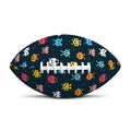 8-Bit Video Game Monsters Pattern Print Rugby Ball