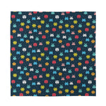 8-Bit Video Game Monsters Pattern Print Silk Bandana