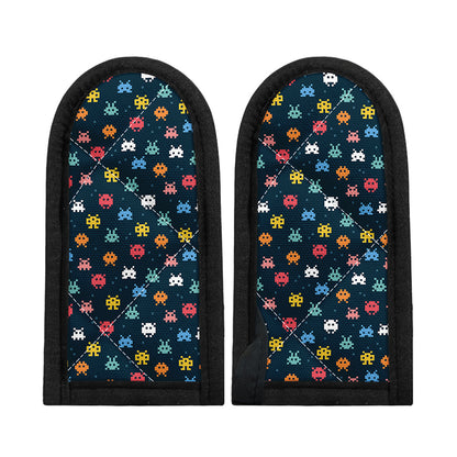 8-Bit Video Game Monsters Pattern Print Skillet Handle Cover
