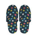 8-Bit Video Game Monsters Pattern Print Slippers