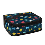 8-Bit Video Game Monsters Pattern Print Small Lunch Bag