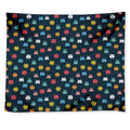 8-Bit Video Game Monsters Pattern Print Tapestry