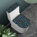 8-Bit Video Game Monsters Pattern Print Toilet Lid And Tank Cover Set