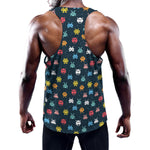 8-Bit Video Game Monsters Pattern Print Training Tank Top
