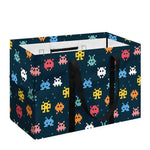 8-Bit Video Game Monsters Pattern Print Utility Tote Bag