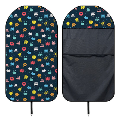 8-Bit Video Game Monsters Pattern Print Waterproof Car Seat Cover
