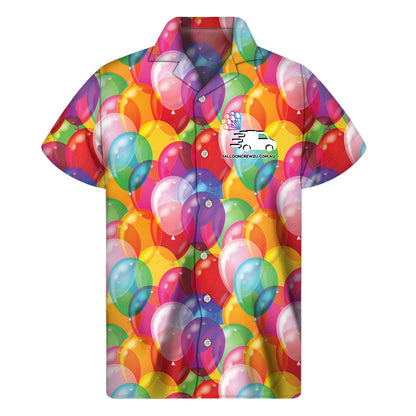 BALLOONCREW2U Print Men's Short Sleeve Shirt