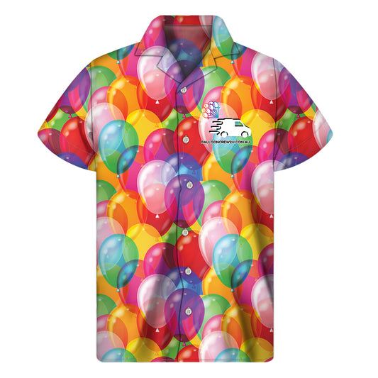 BALLOONCREW2U Print Men's Short Sleeve Shirt