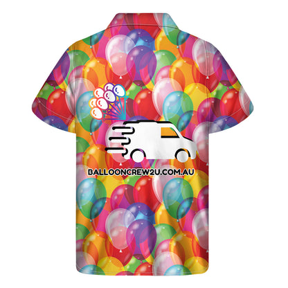 BALLOONCREW2U Print Men's Short Sleeve Shirt