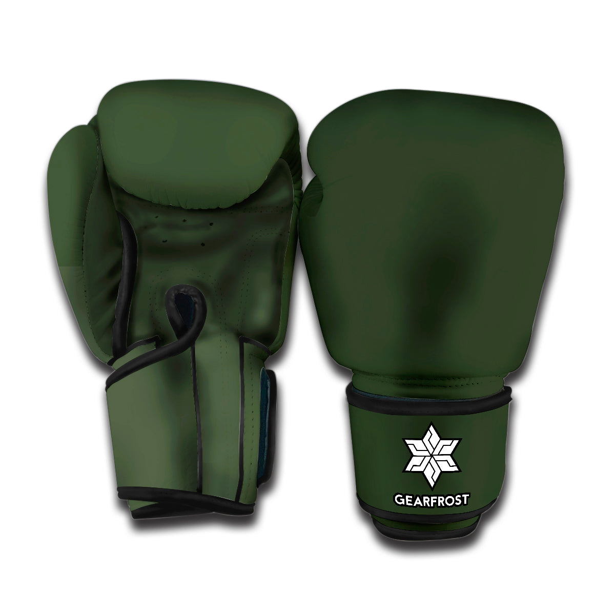 Forest Green Print Boxing Gloves
