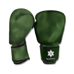 Forest Green Print Boxing Gloves