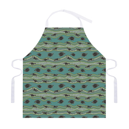 Aboriginal Animals Pattern Print Adjustable Apron