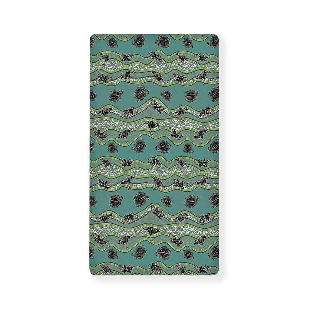Aboriginal Animals Pattern Print Baby Crib Sheet
