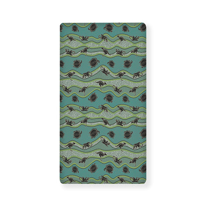 Aboriginal Animals Pattern Print Baby Crib Sheet